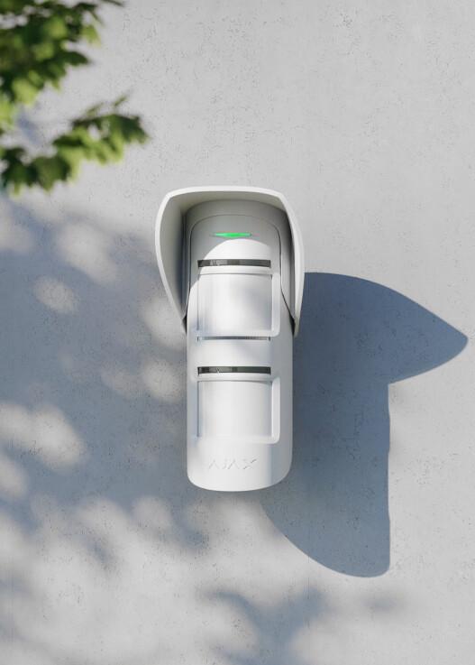 Ajax Motion Cam mit Photoverifizierung an Hauswand